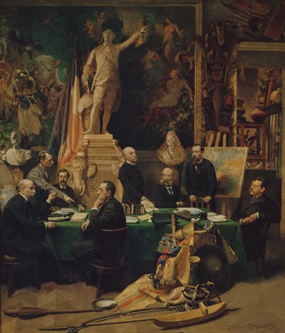 Die Kolonialdelegierten und Jules Ferry, 1892 von Felix Regamey